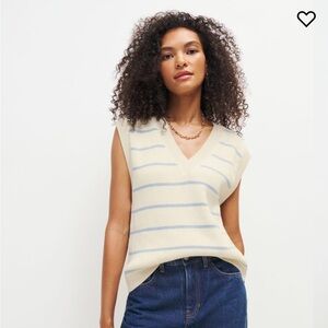 Reformation Janey cotton sweater vest